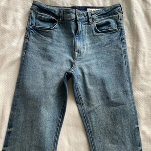 Zara Blue Straight Leg Jeans slight boot cut 6